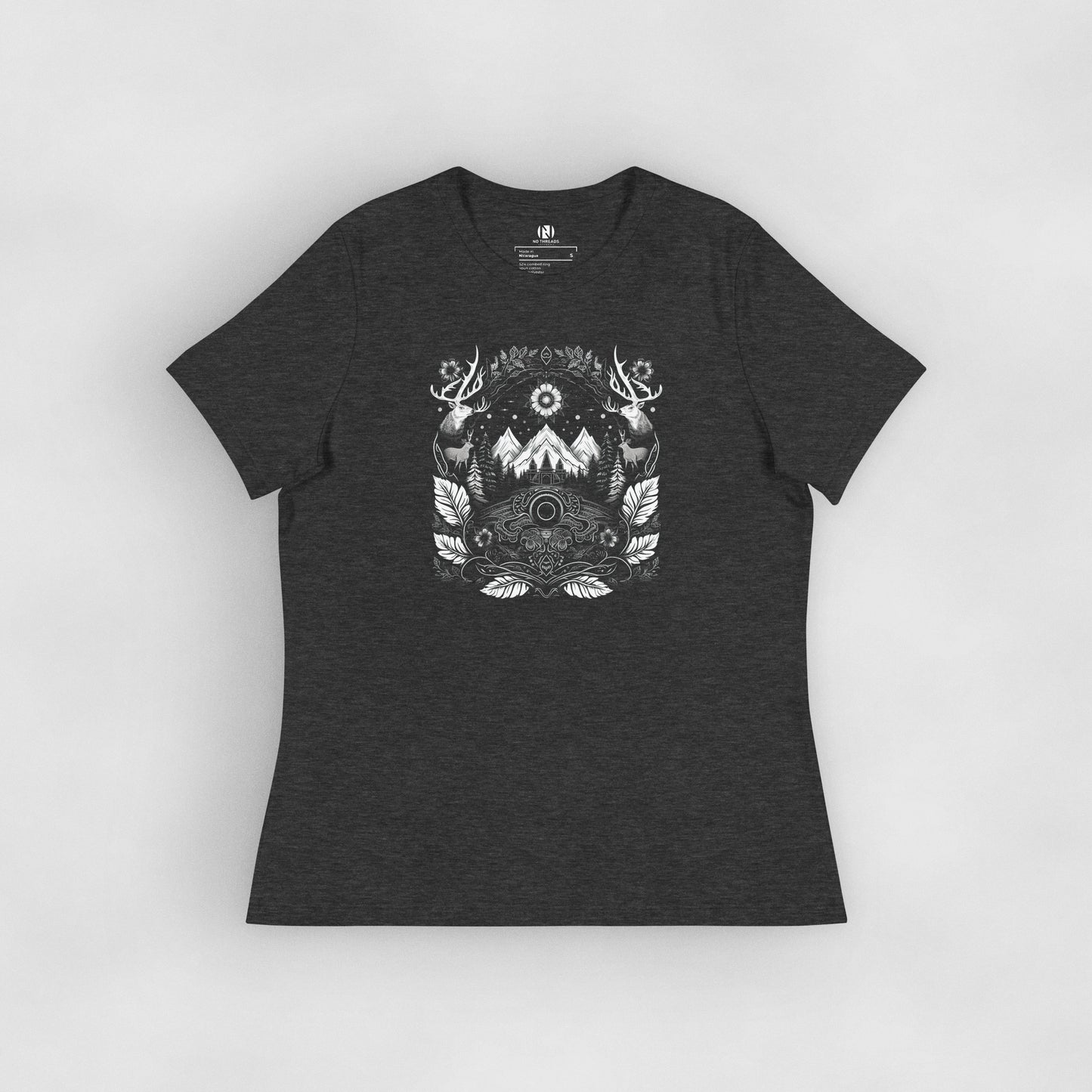 Women's Black graphic tee | Travel to Canada