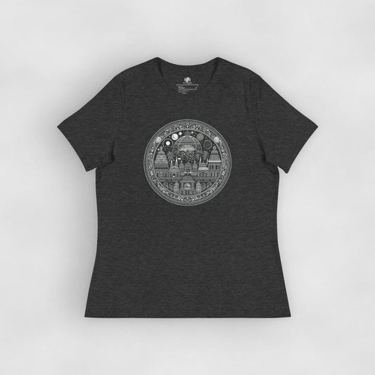 Women's black graphic tee | Travel to Middle East
